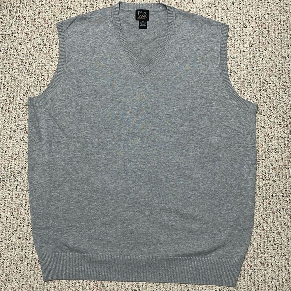 JOS. A. Bank Gray Sweater Vest Size 2XT